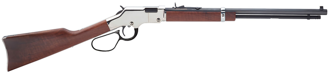 Henry H004SL Golden Boy Silver 22 LR 20" 16 Rounds Nickel-Plated Walnut Right Hand