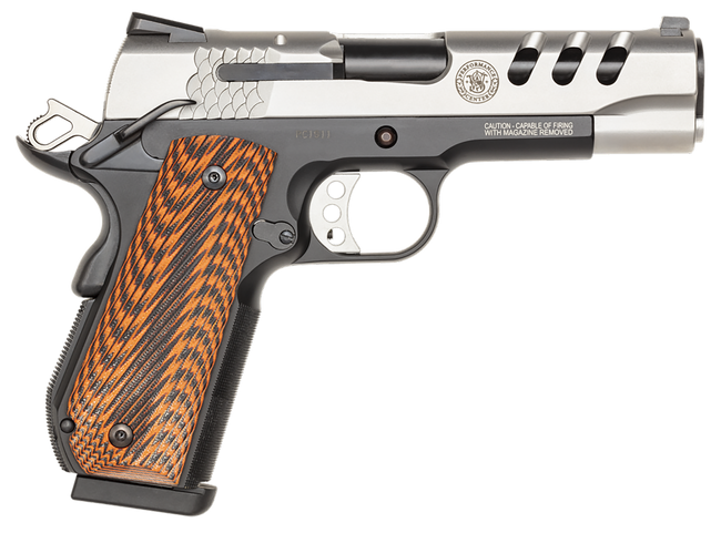Smith & Wesson 1911 Performance Center 45 ACP 4.25in 8 Rounds Scandium Ported Matte Stainless