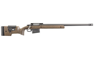 Ruger 47183 Hawkeye Long-Range Target Full Size 300 Win 10+1 26" Matte Black Steel Threaded Barrel, Picatinny Rail Steel Receiver, Black Speckled Brown Adj Comb & LOP Laminate Stock - 47183 - 736676471836