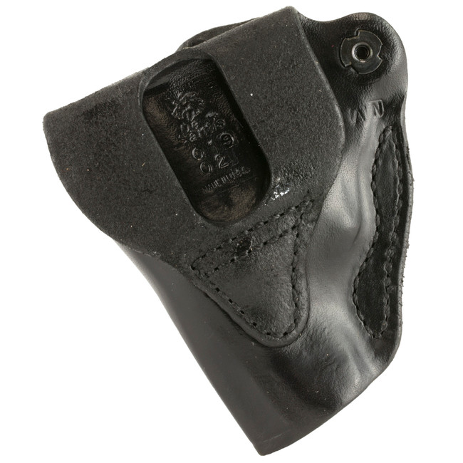 DeSantis Gunhide 019BA02Z0 Mini Scabbard  OWB Black Leather Belt Slide Fits Taurus 85/850 2" Barrel Right Hand - 019BA02Z0 - 792695299820