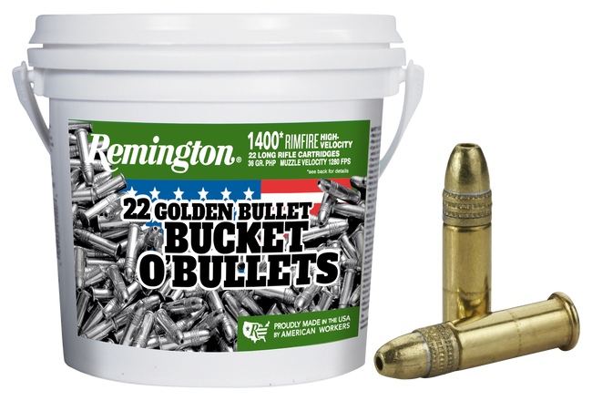 Remington Golden Bullet 22 Long Rifle Plated Hollow Point 36 Grain 5600 Rounds