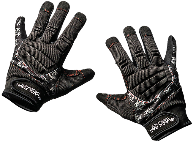 Black Rain Ordnance TACTGLOVEBLK/GRYM Tactical Gloves  Black/Gray Medium Velcro