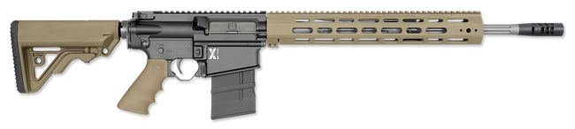 Rock River Arms X308A1751TV1 LAR-8 X-1 308 Win 18" Stainless 20+1, Black Rec, Tan RRA A2 Operator Stock & Hogue Grip, Carrying Case