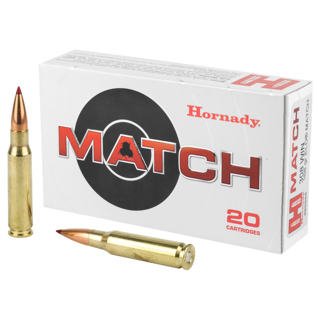 Hornady Match Rifle Ammo 308 Win. 168 gr. ELD Match 20 rd. - 80966 - 090255809664