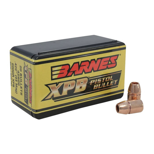 Barnes XPB Pistol Bullets .44 cal .429" 200 gr XPBFB PST 20/ct