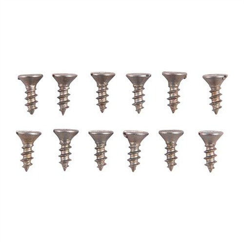 2X1/4'' STEEL FLAT HEAD WOOD SCREWS BLUED 12 PACK
