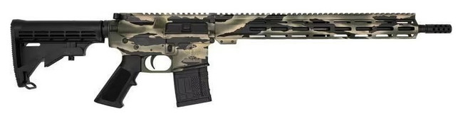 Great Lake Firearms GLFA AR15 Rifle .223 Wylde 16" Heavy Barrel 30 Rounds Pursuit Green Camo
