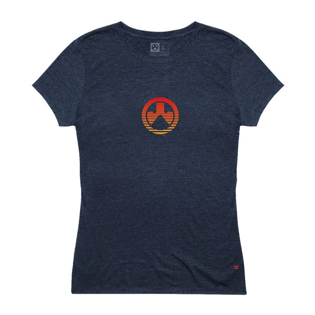 Magpul MAG1185-411-S Sun's Out Women's Navy Heather Cotton/Polyester Short Sleeve Small