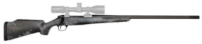 Fierce Firearms FCTRG65CM24BBO CT Rage  6.5 Creedmoor Caliber with 4+1 Capacity, 24" Carbon Fiber Barrel, Black Cerakote Metal Finish & Blackout Camo Fixed Fierce Tech C3 Stock, (Full Size)