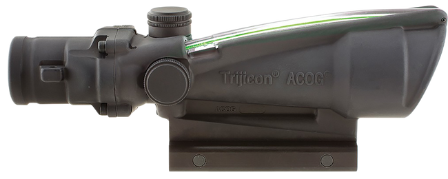 Trijicon 100416 ACOG  Matte Black 3.5x35mm Illuminated Green Crosshair 300 Blk BDC Reticle