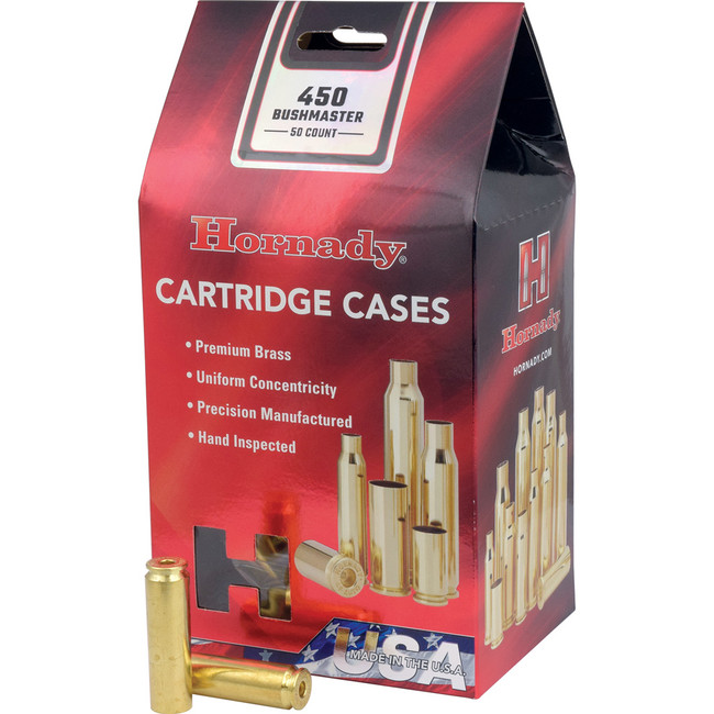 Hornady Rifle Cartridge Cases 450 Bushmaster Unprimed 50 pk. - 86935 - 090255869354