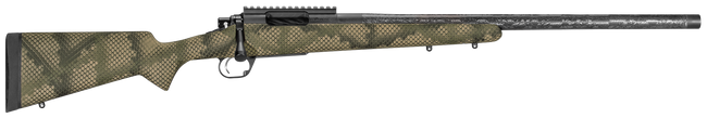 Proof Research 118450 Glacier TI 308 Win 4+1 20" Carbon Fiber Match Grade Threaded Barrel, Black Cerakote Titanium Receivern w/Picatinny Rail, Fixed PROOF Hunter TFDE Carbon Fiber Stock