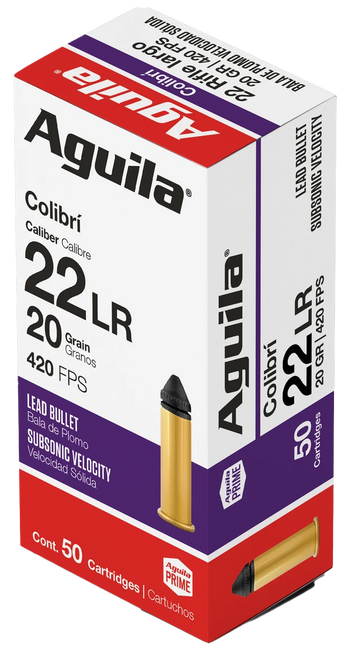 Aguila Special Colibri 22 Long Rifle Lead 20 Grain 50 Rounds