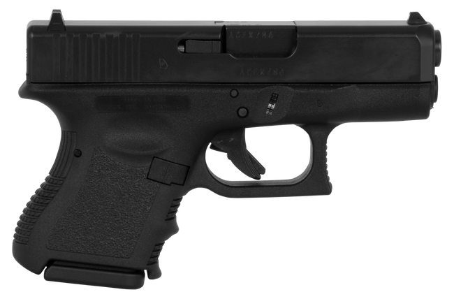 Glock 26 Gen 3, 9mm, 3.43in. Barrel, 10rd - Black (UI2650201)
