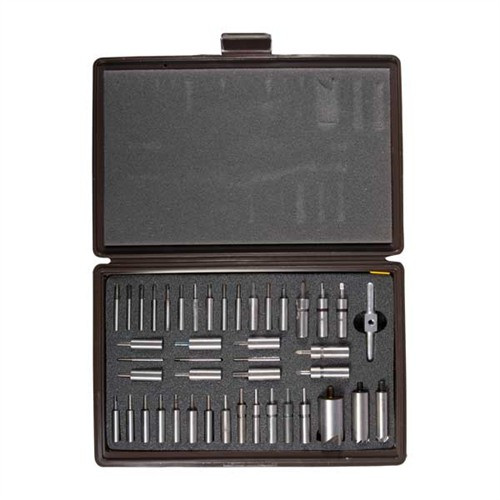 RIFLE/HANDGUN MASTER FACING/CHAMFERING SET W/STEEL PILOTS