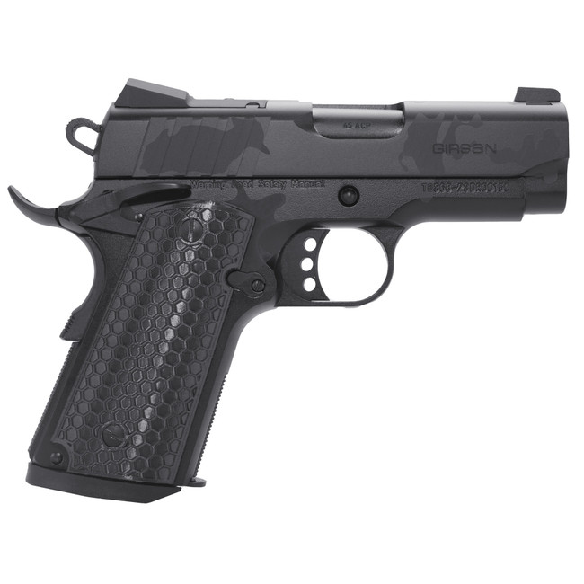 Girsan 391151 MC1911 SC Influencer Sub-Compact 45 ACP 6+1 3.40" Black Steel Barrel, Black Camo Optic Ready/Serrated Steel Slide & Frame w/Picatinny Rail & Beavertail, Black Polymer Grip - 391151 - 741566907036