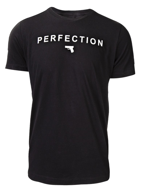 Glock AA75127 Perfection Pistol  Black Cotton Short Sleeve XL