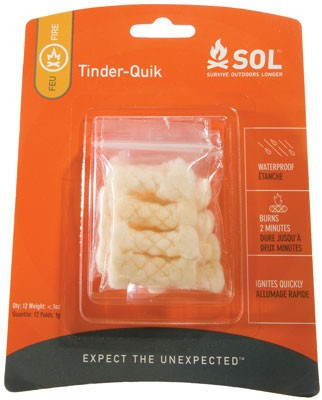 Survive Outdoors Longer 01400006 Tinder Quik  White 12 Pack