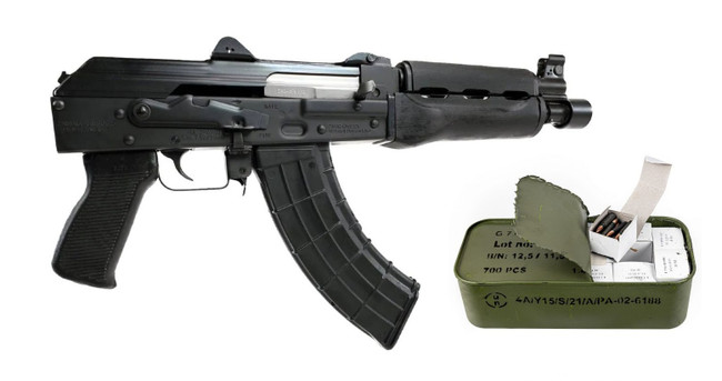 Zastava ZPAP92 7.62x39mm 10" 30-Round Stained Wood Handguard