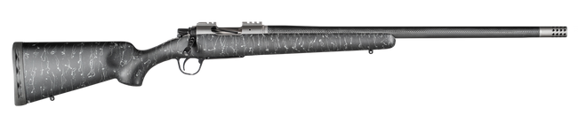 Christensen Arms 8010800100 Summit TI  Full Size 6.5 PRC 3+1, 24" Natural Titanium Steel Threaded Barrel, Natural Titanium Aluminum Receiver, Black w/Gray Webbing Fixed Sporter Stock