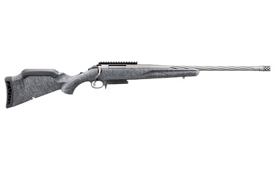 Ruger 46902 American Gen 2 308 Win 3+1, 20" Gun Metal Gray Cerakote Spiral Threaded Barrel, Gun Metal Gray Cerakote Receiver w/Picatinny Rail, Gray Splatter Adjustable Synthetic Stock - 46902 - 736676469024