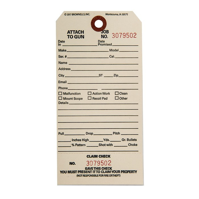 CC-1 SINGLE STUB CLAIM CHECKS 1,000 PACK