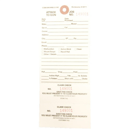 DOUBLE-STUB CLAIM CHECKS 500 PACK