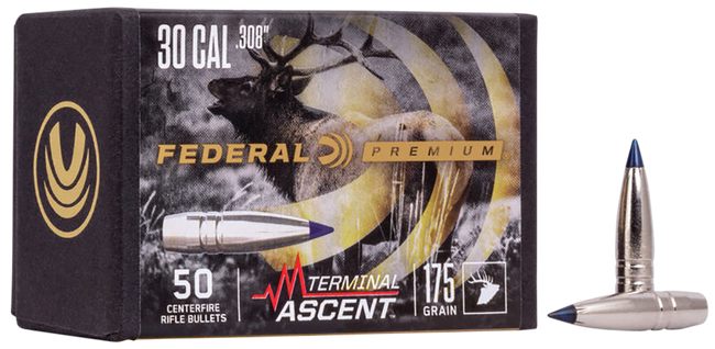 Federal PB308TA3 Premium Terminal Ascent Component 30Cal 215gr 50 Per Box/4 Case