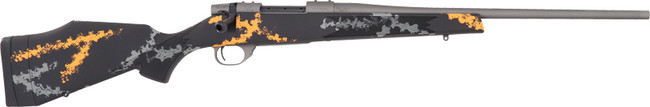 Weatherby Vanguard Compact 6.5 Creedmoor 20 Inch Tungsten Cerakote Orange & Grey Accents