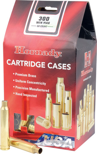 Hornady Rifle Cartridge Cases 300 Win. Mag. Unprimed 50 pk. - 8670 - 090255486704