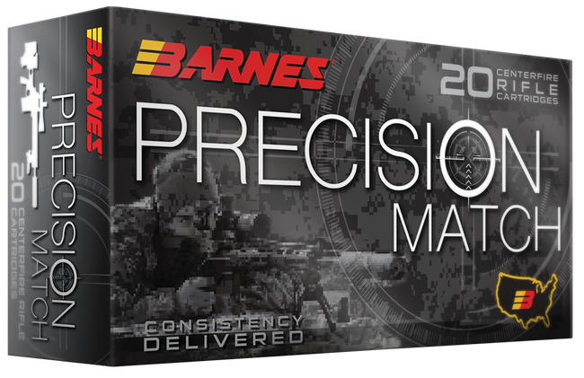 Barnes Bullets 32017 Precision Match  223Rem 55gr Match Burner OTM BT 20 Rounds