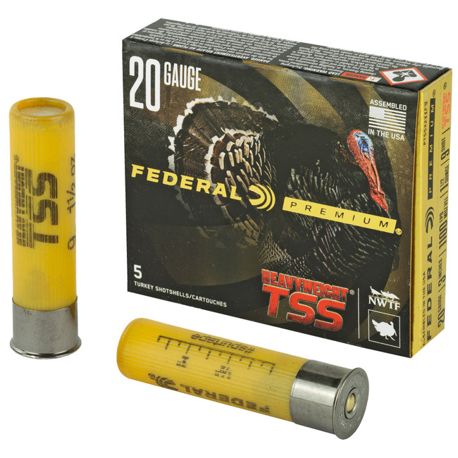 Federal Premium Heavyweight TSS Load 20 Gauge 3 in. 1 1/2 oz. 9 Shot 5 rd. - PTSSX259F9 - 604544647488