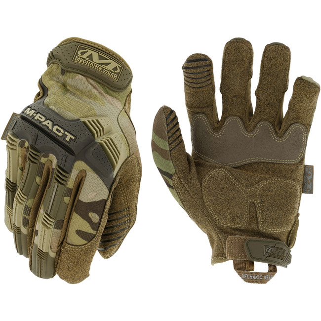 Mechanix Wear MPT78009 M-Pact  Multi-Cam Synthetic Leather Medium TPR Closure