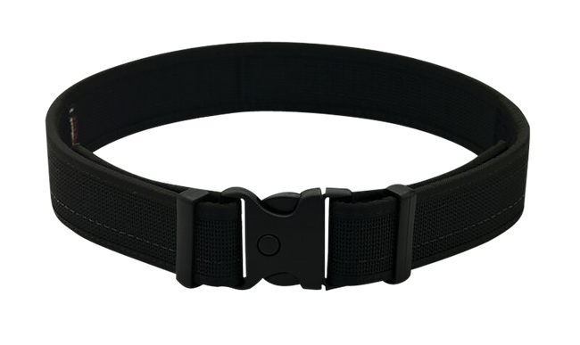 Uncle Mikes-leather(1791) BLTUM40/44MBL Gun Belt  Matte Black Leather 40/44 1.50" Wide Buckle Closure