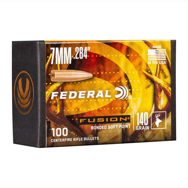 Federal FB224F1 Fusion Component  224 Cal .224 90 gr Bonded Soft Point 100 Per Box/ 4 Case