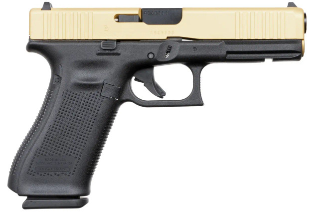 Glock 17 Gen 5, 9mm, 4.49in. Barrel, 17rd - Gold (ACG-57017)