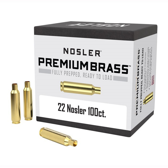Nosler Custom Brass 22 Nosler 100 Per Box