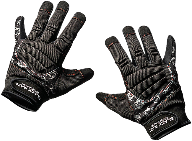 Black Rain Ordnance TACTGLOVEBLK/GRYL Tactical Gloves  Black/Gray Large Velcro