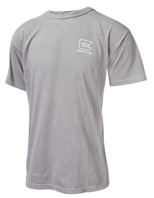 Glock AA75143 Perfection  Gray Cotton Short Sleeve Small