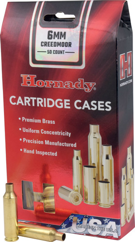 Hornady Rifle Cartridge Cases 6mm Creedmoor Unprimed 50 pk. - 86280 - 090255862805