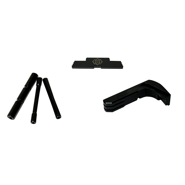 Cross Armory CRG5OKBK 3 Piece Kit Extended for Glock Gen5 17 19 26 34 Anodized