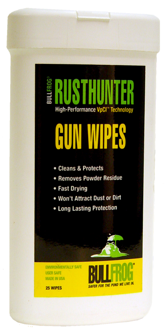 BullFrog 92383 Rust Hunter Gun Wipe 25 Count                                                                                                                                                            