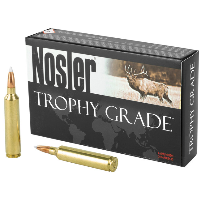 Nosler Trophy Grade Rifle Ammunition 26 Nosler 140 gr. AB SP 20 rd. - 60014 - 054041600149