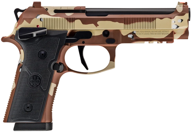 Beretta 92XI SAO 9mm 4.7 inch 15 Rounds Camo Cerakote Optics Ready
