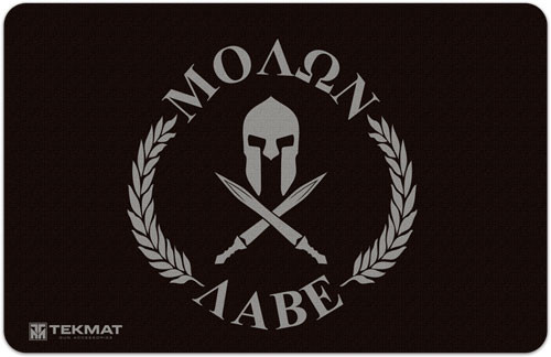 TekMat TEKR17MOLONLABE Molon Labe Cleaning Mat Molan Labe Spartan 11" x 17"