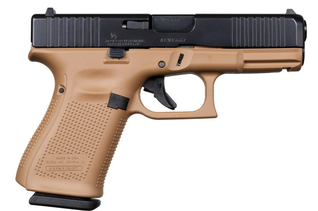 Glock G19 Gen 5 9mm 4.02in 15rd Flat Dark Earth Cerakote