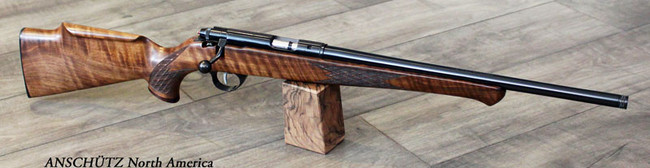 Anschutz 1712 AV Silhouette 22 Long Rifle, 18in. Barrel, 5rd, Wood Monte Carlo Stock. Blued Barrel - Black (NPN: A013836X)