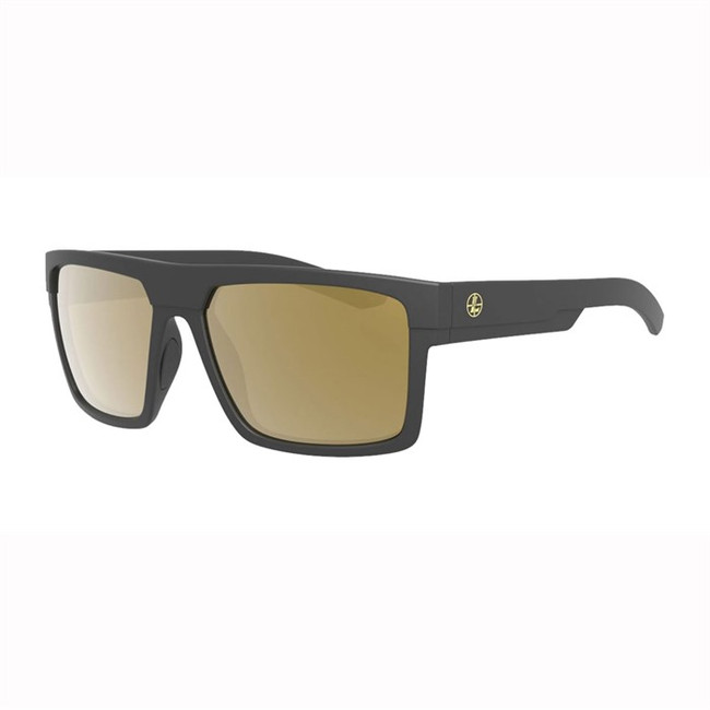 MATTE BLACK BRONZE MIRROR LENS GLASSES