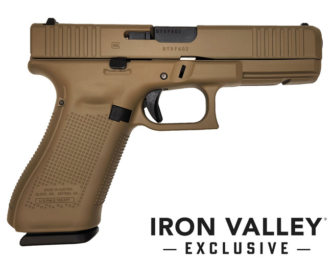 Glock G22 Gen 5 40 S&W 4.49 inch 15 Rounds Coyote Tan