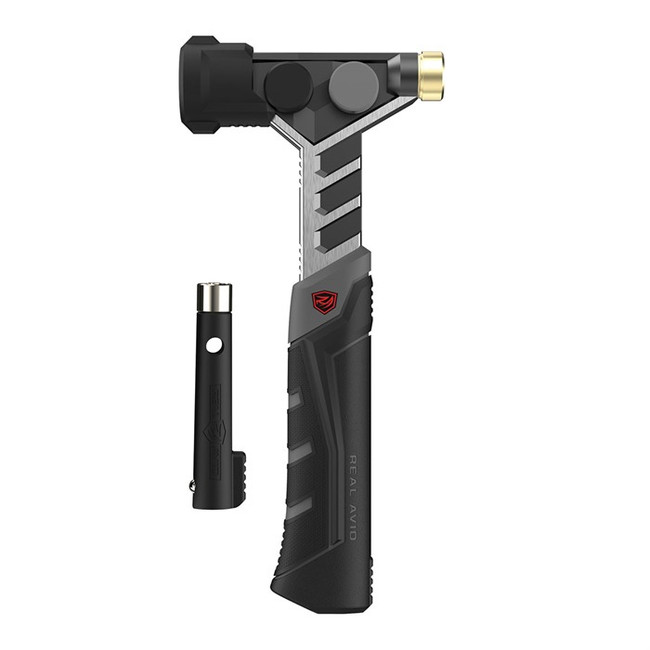 Real Avid AVARMHAM Armorer's Hammer Black/Stainless, Features Magnetic Pin Starter & Interchangeable Heads, Includes Roll-Pin Punch Starter